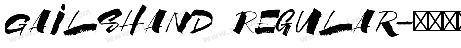 GailsHand Regular字体转换